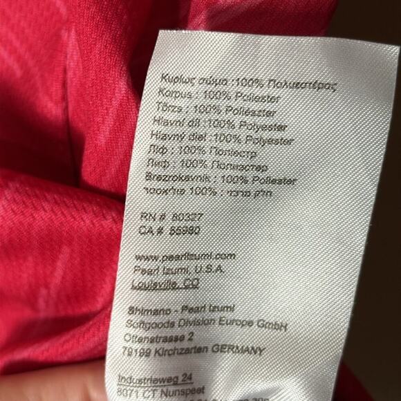 Pearl Izumi women’s pink zipper front bike short sleeve shirt - Picture 5 of 7
